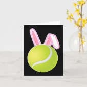 Tennis Ball Easter Bunny Kaart (Gele Bloem)