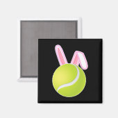 Tennis Ball Easter Bunny Magneet (Voorkant / Achterkant)