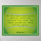 Tennis Ball en Citaat 003 Poster (Voorkant)