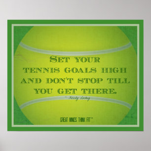 Tennis Ball en Citaat 004 Poster