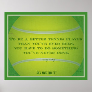 Tennis Ball en Citaat 007 Poster