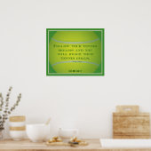 Tennis Ball en Citaat 018 Poster (Keuken)