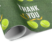 Tennis ball en Dank u wel Cadeaupapier (Rol Hoek)