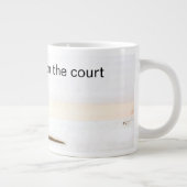 Tennis ball en racket leven is beter voor de recht grote koffiekop (Rechts)