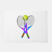 Tennis Ball en Rackets Deurmat (Voorkant)