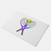 Tennis Ball en Rackets Deurmat (Schuin)