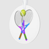 Tennis Ball en Rackets Ornament (voorkant)