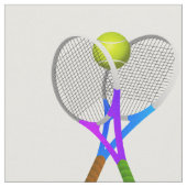 Tennis Ball en Rackets Stof (Close Up)