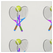 Tennis Ball en Rackets Stof (Swatch)