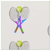 Tennis Ball en Rackets Stof (Close Up)