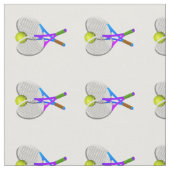 Tennis Ball en Rackets Stof (Close Up)