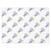 Tennis Ball en Rackets Tafelkleed (Voorkant (Horizontaal))