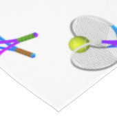 Tennis Ball en Rackets Tafelkleed (Gekanteld)