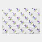 Tennis Ball en Rackets Theedoek (Horizontaal)