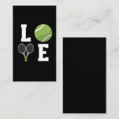 Tennis Ball en Rackets van Tennis Player Visitekaartje (Voorkant / Achterkant)