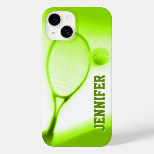 Tennis ball en racketsport groene iPhone 6 hoesje (Achterkant)
