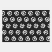 Tennis Ball en Snowflake Black & Green Kerstmis Inpakpapier Vel (Voorkant 3)