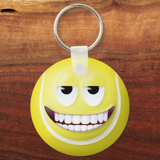Tennis Ball Face 2 Sleutelhanger (Voorkant)