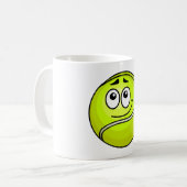 Tennis Ball Face Koffiemok (Voorkant links)