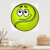 Tennis Ball Face Poster (Keuken)
