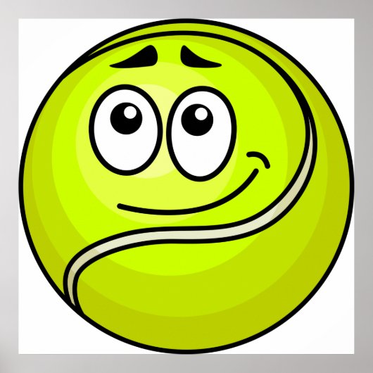 Tennis Ball Face Poster (Voorkant)