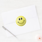 Tennis Ball Face Ronde Sticker (Envelop)