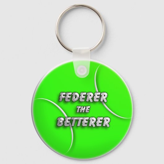 Tennis Ball - Federer de Betterer Sleutelhanger (Voorkant)