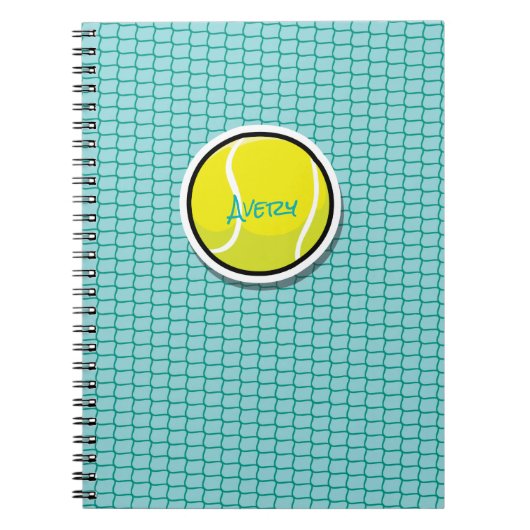 Tennis Ball Game Net NAME Sportteam Coach Notitieboek (Voorkant)