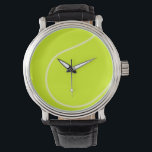 Tennis Ball Horloge<br><div class="desc">Liefde Tennis? Dit afbeelding is voor jou! Fun-afbeelding voor de sportliefhebber. Aanpassen door achtergrondkleur te wijzigen en/of tekst toe te voegen.</div>