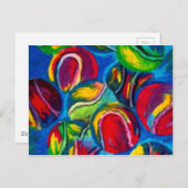 Tennis ball-illustratie briefkaart (Voorkant / Achterkant)