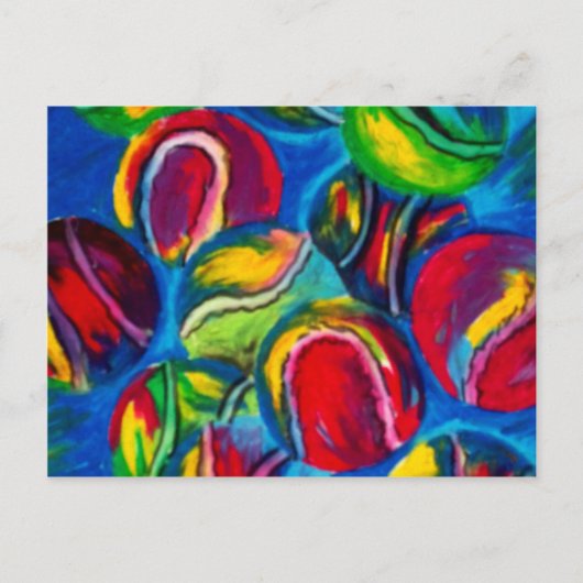 Tennis ball-illustratie briefkaart (Voorkant)