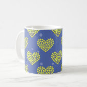 Tennis Ball in Heart Shape - Patroon Koffiemok (Voorkant links)