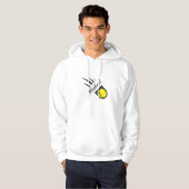 Tennis Ball in Speed & Custom Name Persoonlijk Hoodie (Voorkant volledig)