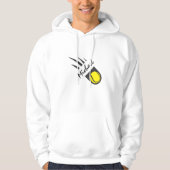 Tennis Ball in Speed & Custom Name Persoonlijk Hoodie (Voorkant)