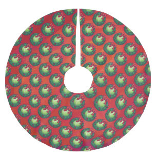 Tennis Ball in Wreath in Red Kerstboom Rok