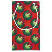 Tennis Ball in Wreath in Red Klein Cadeauzakje (Achterkant)