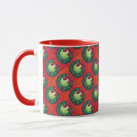 Tennis Ball in Wreath in Red Mok (Links)