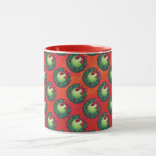 Tennis Ball in Wreath in Red Mok (Midden)