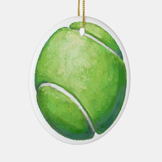 Tennis Ball Keramisch Ornament (Rechts)