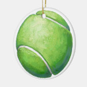 Tennis Ball Keramisch Ornament (Links)