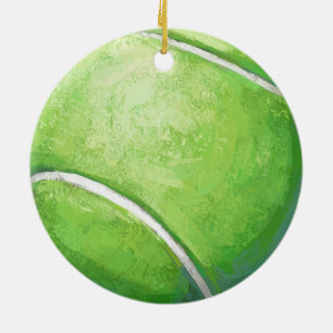 Tennis Ball Keramisch Ornament