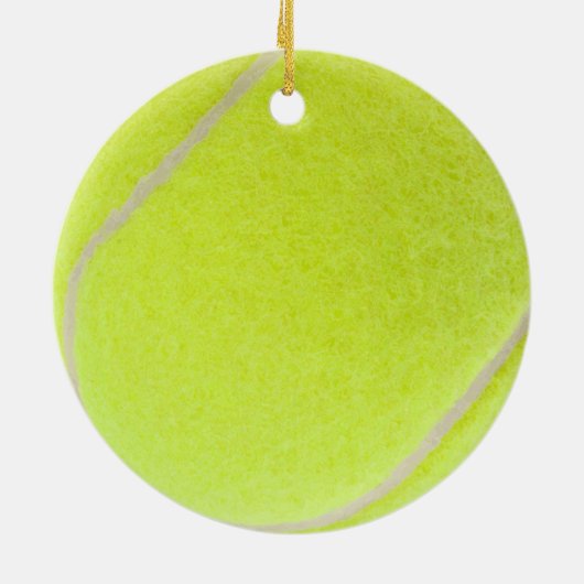  Tennis Ball Keramisch Ornament (Achterkant)