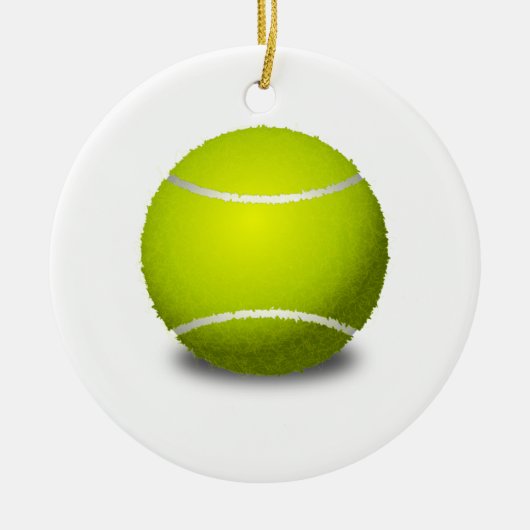 Tennis Ball Keramisch Ornament (Voorkant)