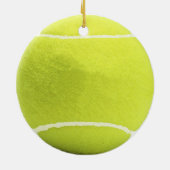 Tennis Ball-kerstboomversiering Keramisch Ornament (Achterkant)