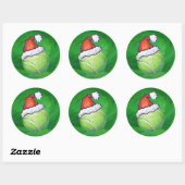 Tennis Ball-kerstgroen Ronde Sticker (Vel)