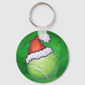 Tennis Ball-kerstgroen Sleutelhanger (Voorkant)