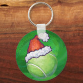 Tennis Ball-kerstgroen Sleutelhanger (Voorkant)