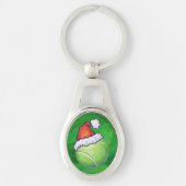 Tennis Ball-kerstgroen Sleutelhanger (Voorkant)