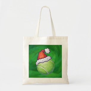 Tennis Ball-kerstgroen Tote Bag