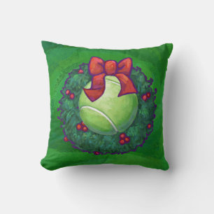 Tennis Ball Kerstmis met groen Kussen